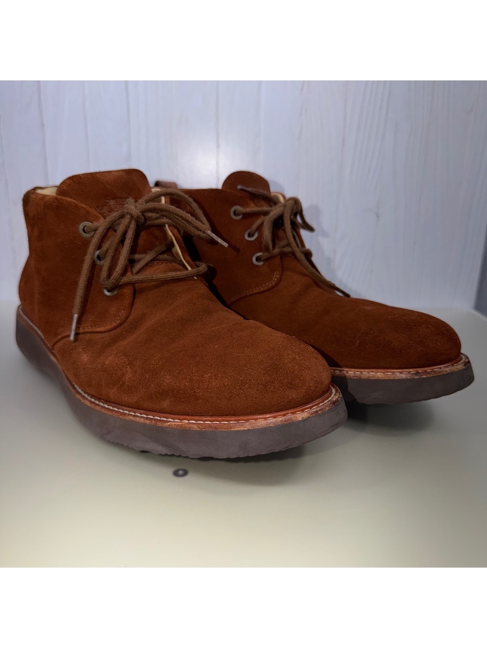 Samuel Hubbard Hubbard Chukka Boots Brown Suede Vibram Sole Men’s US 9 EU 43